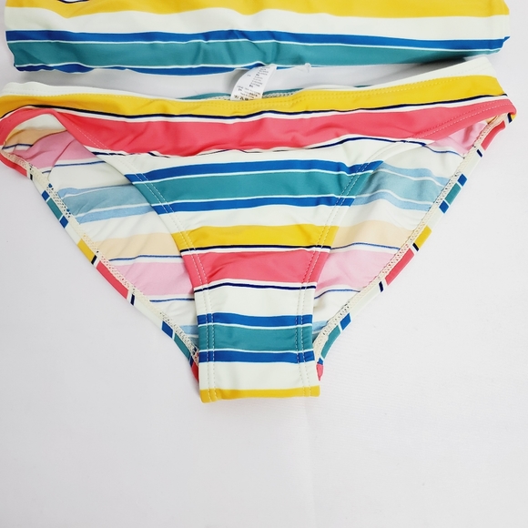 New! Moon Tree Girls Two Piece Bathing Suit Ruffle Tankini - Picture 3 of 8